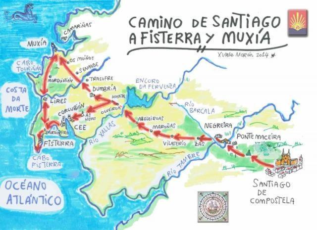 Casa De La Abuela En El Camino De Santiago A Finiesterre Негрейра Экстерьер фото